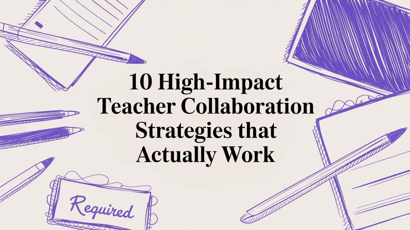 10 High-Impact Teacher Collaboration Strategies That Actually Work