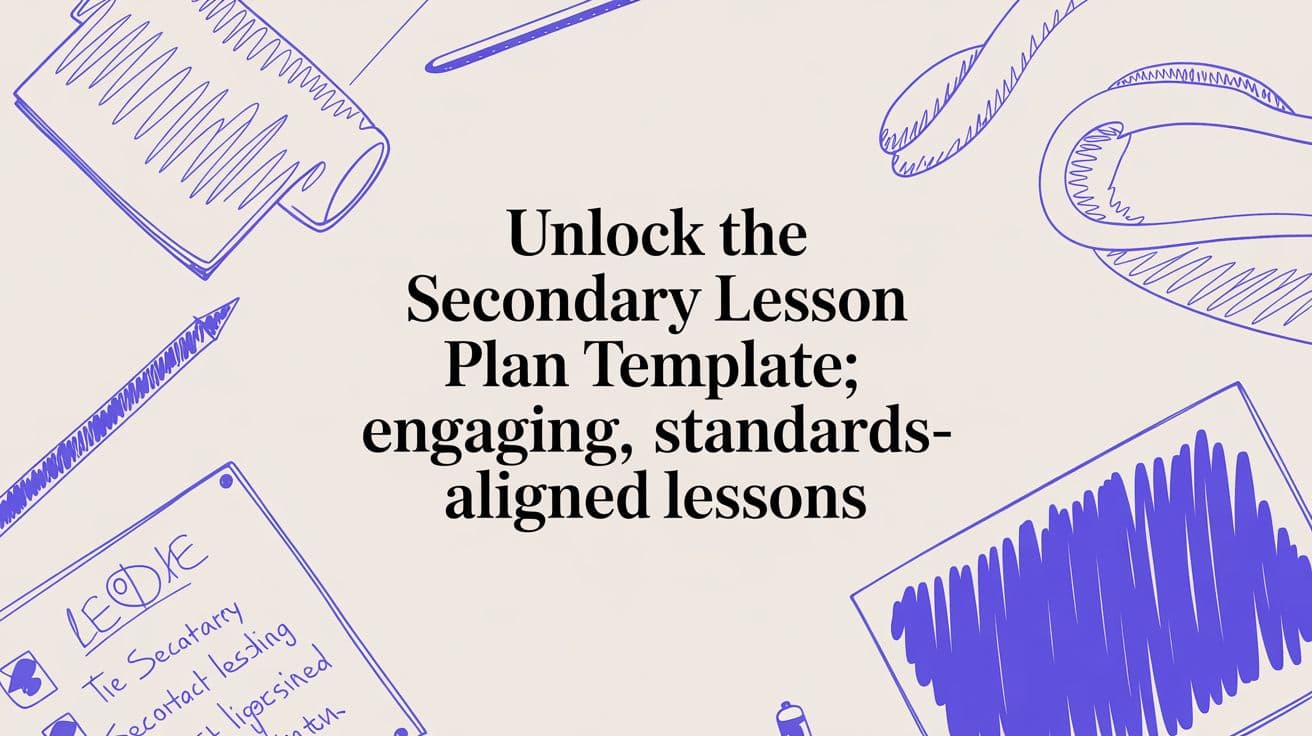 Unlock the secondary lesson plan template: Engaging, standards-aligned lessons