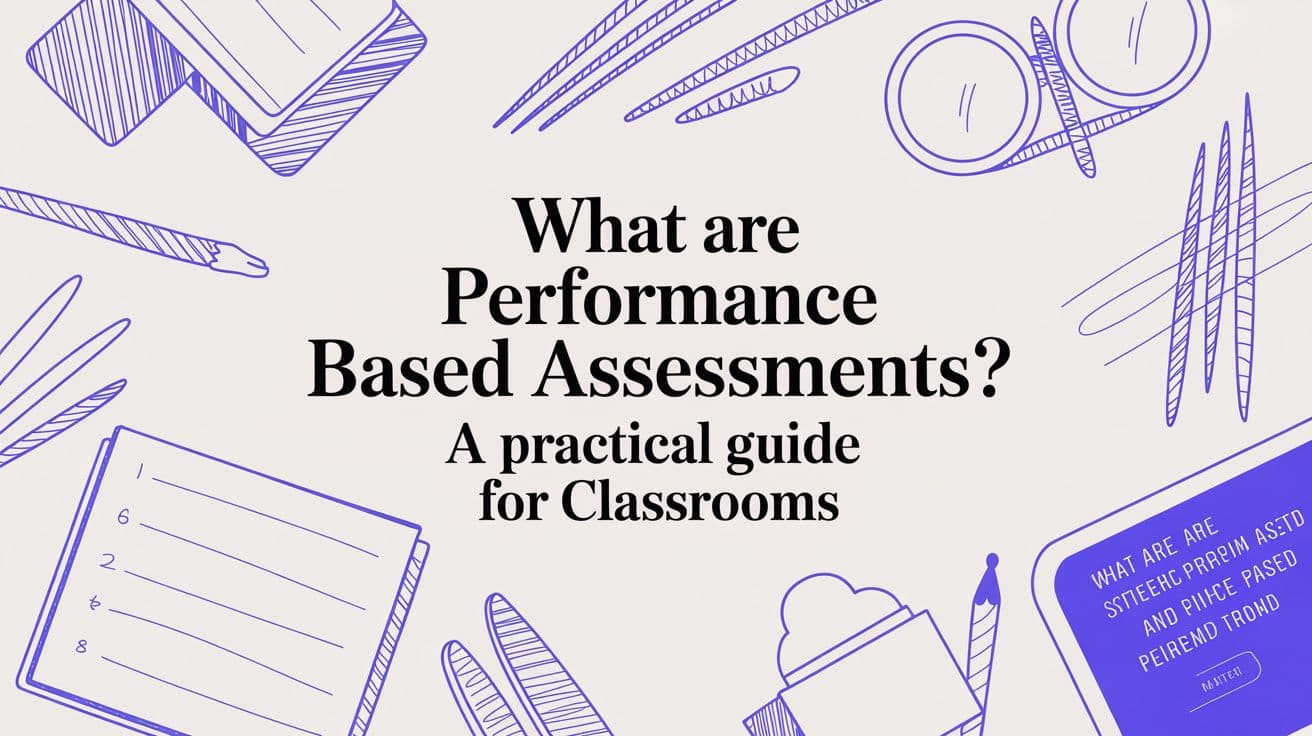 What are performance based assessments? A Practical Guide for Classrooms