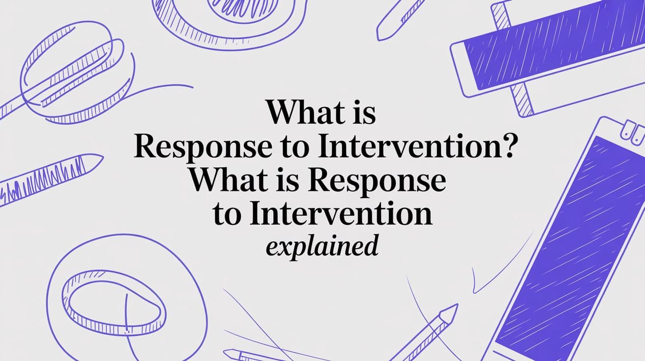 What is Response to Intervention? A Teacher's Guide
