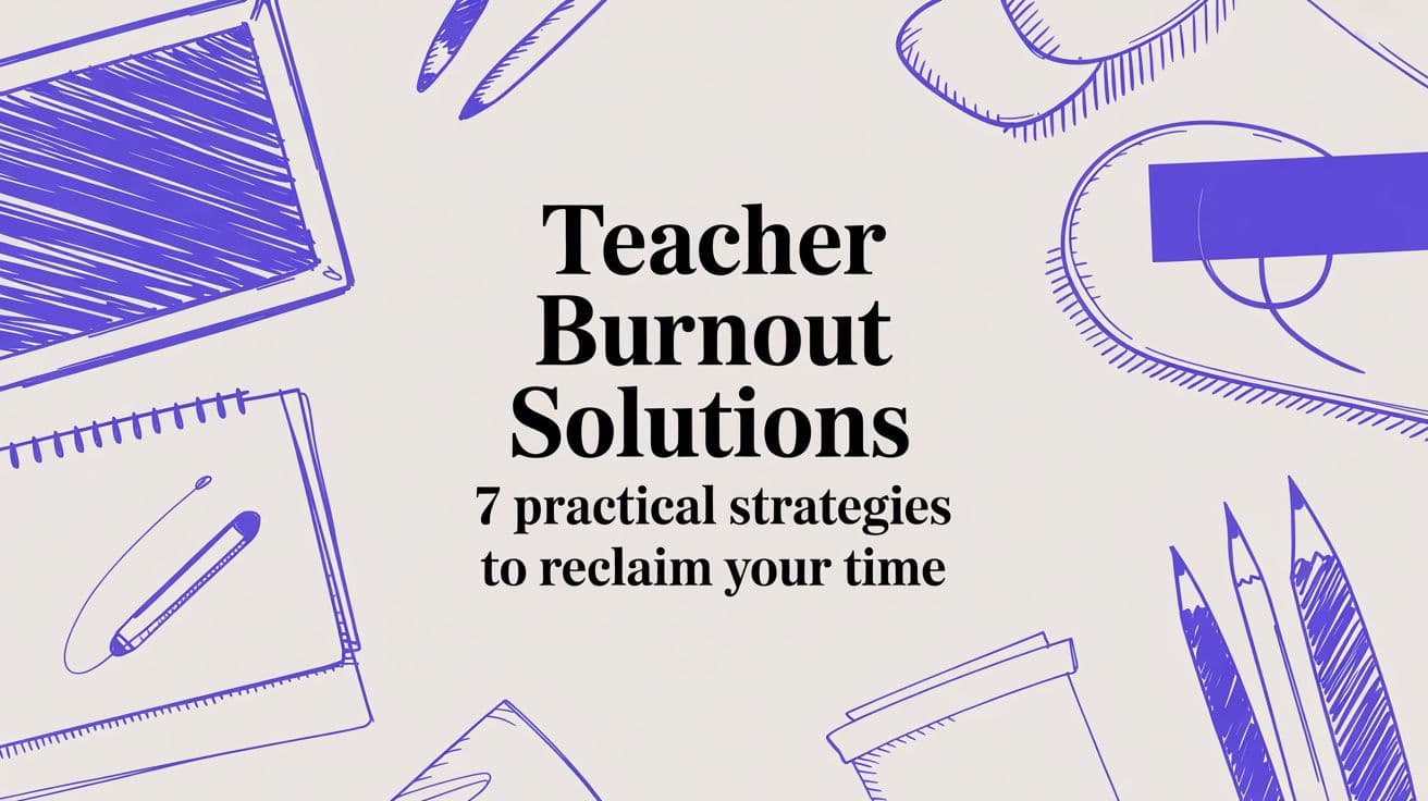 Teacher Burnout Solutions: 7 Practical Strategies to Reclaim Your Time
