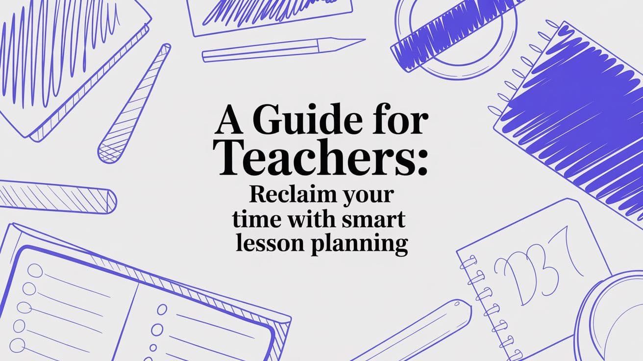 A Guide for Teachers: Reclaim Your Time with Smart Lesson Planning