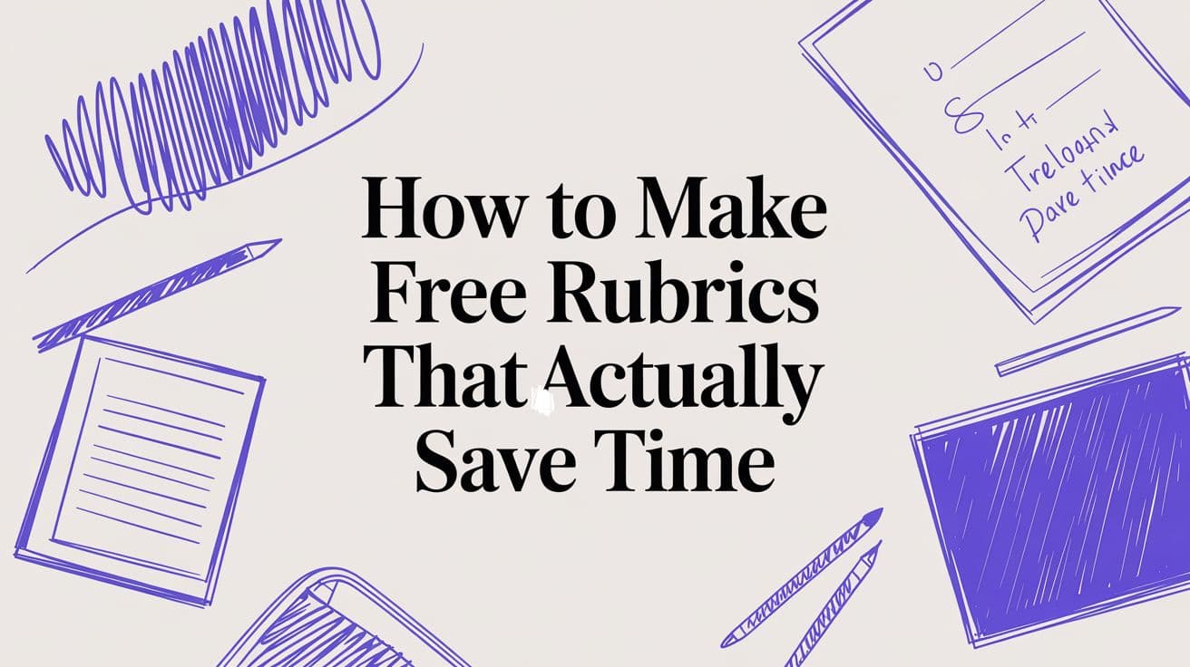 How to Make Free Rubrics That Actually Save Time