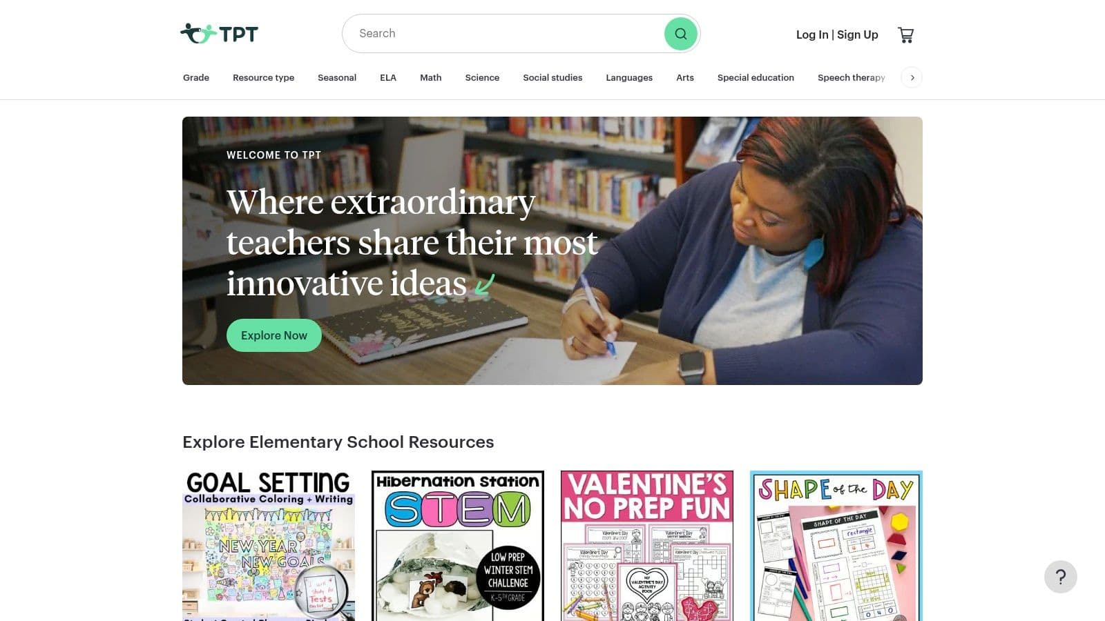 A screenshot of the Teachers Pay Teachers website showing a search for classroom management plan templates, with various colorful resource covers displayed.