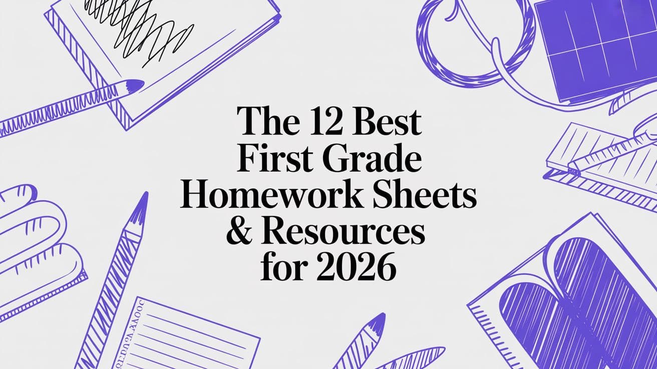 The 12 Best First Grade Homework Sheets & Resources for 2026