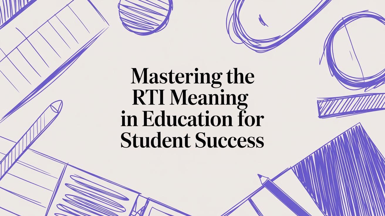Mastering the RTI Meaning in Education for Student Success