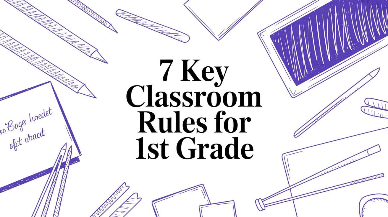 7 Key Classroom Rules for 1st Grade
