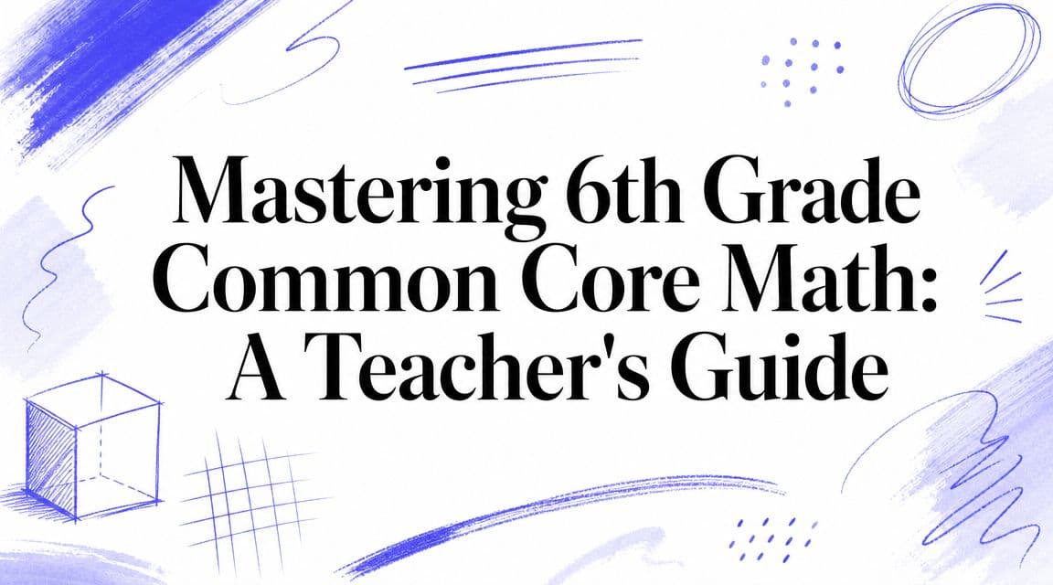 Mastering 6th Grade Common Core Math: A Teacher's Guide