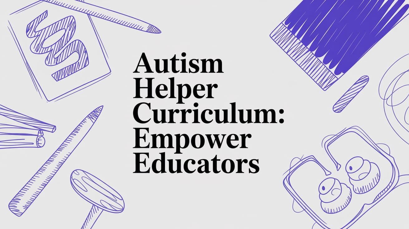 Autism Helper Curriculum: A Teacher's Guide for 2026