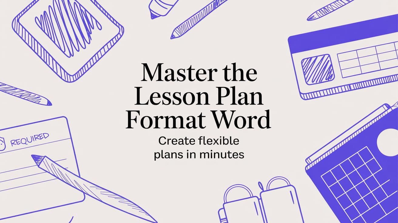 Master the lesson plan format word: Create Flexible Plans in Minutes