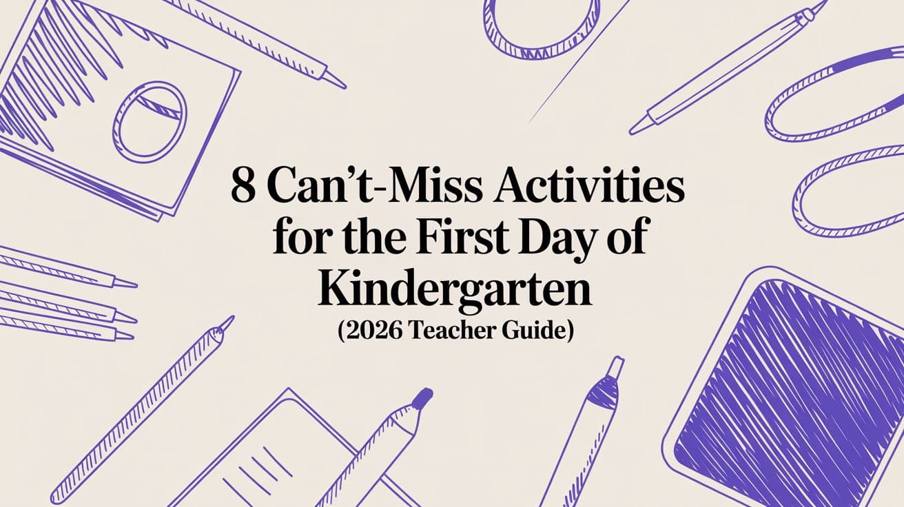 8 Can't-Miss Activities for the First Day of Kindergarten (2026 Teacher Guide)