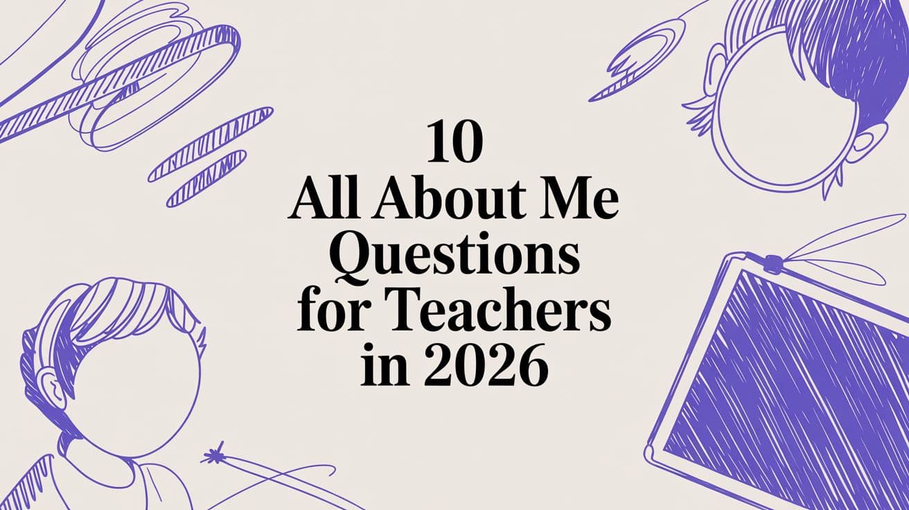 10 All About Me Questions for Teachers in 2026