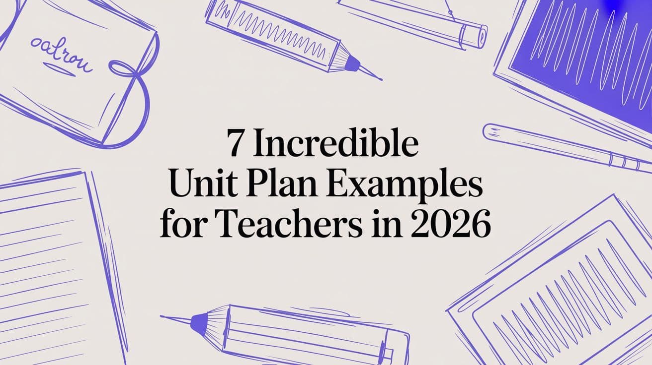 7 Incredible Unit Plan Examples for Teachers in 2026
