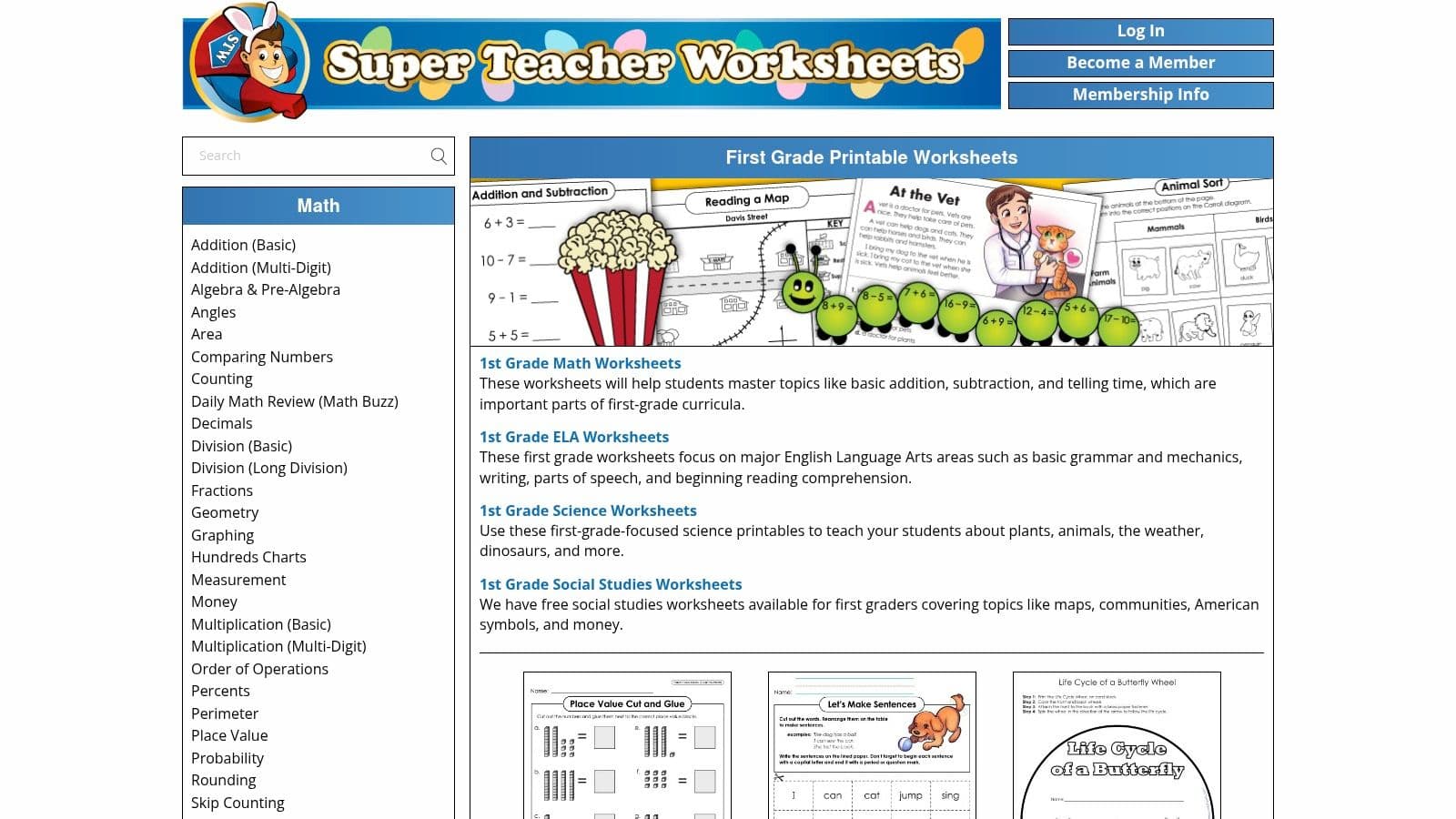 Super Teacher Worksheets