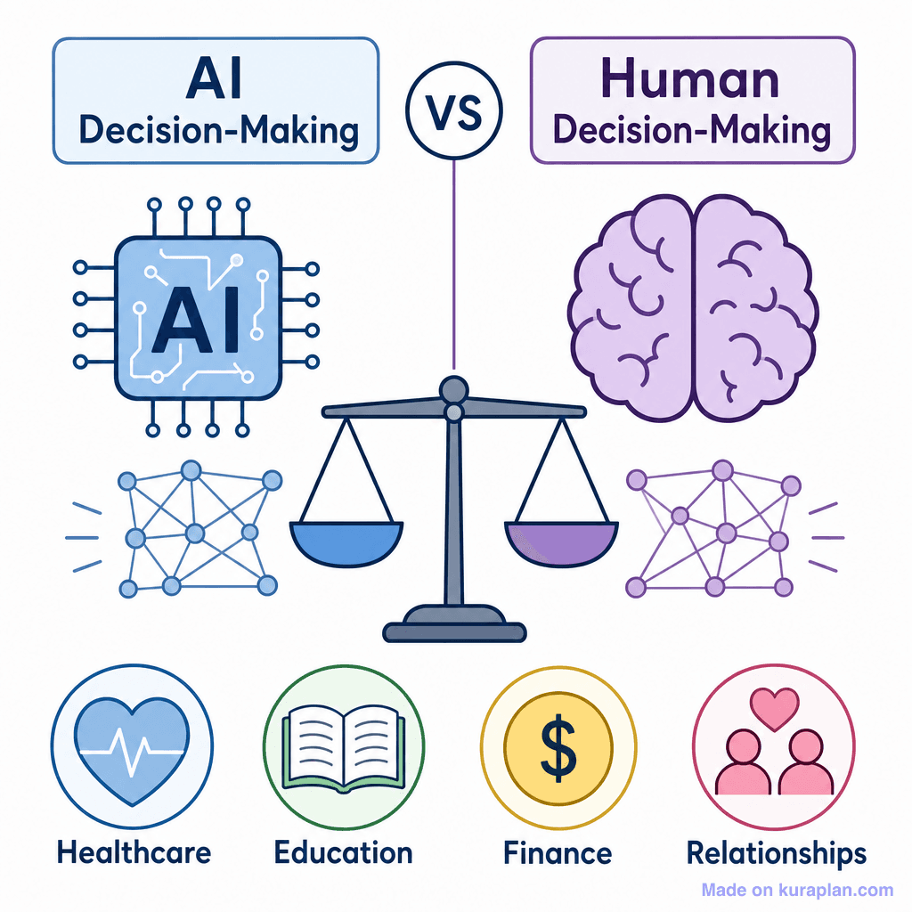 AI vs Human Decision-Making (simple)