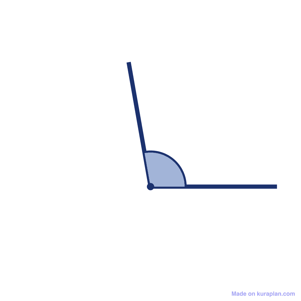 Angle — 100° (Obtuse Angle)