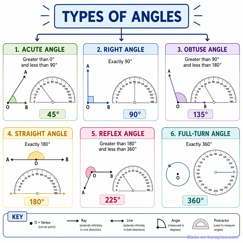 Types of Angles (detailed)