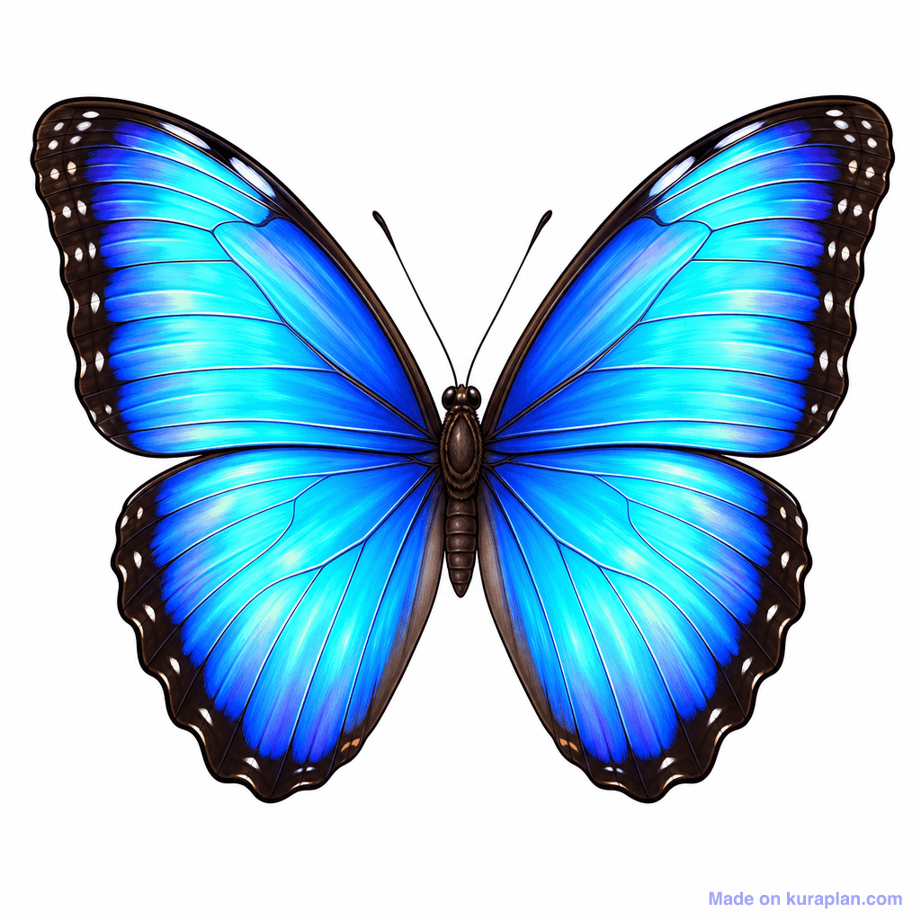 Animal Butterfly Blue Morpho