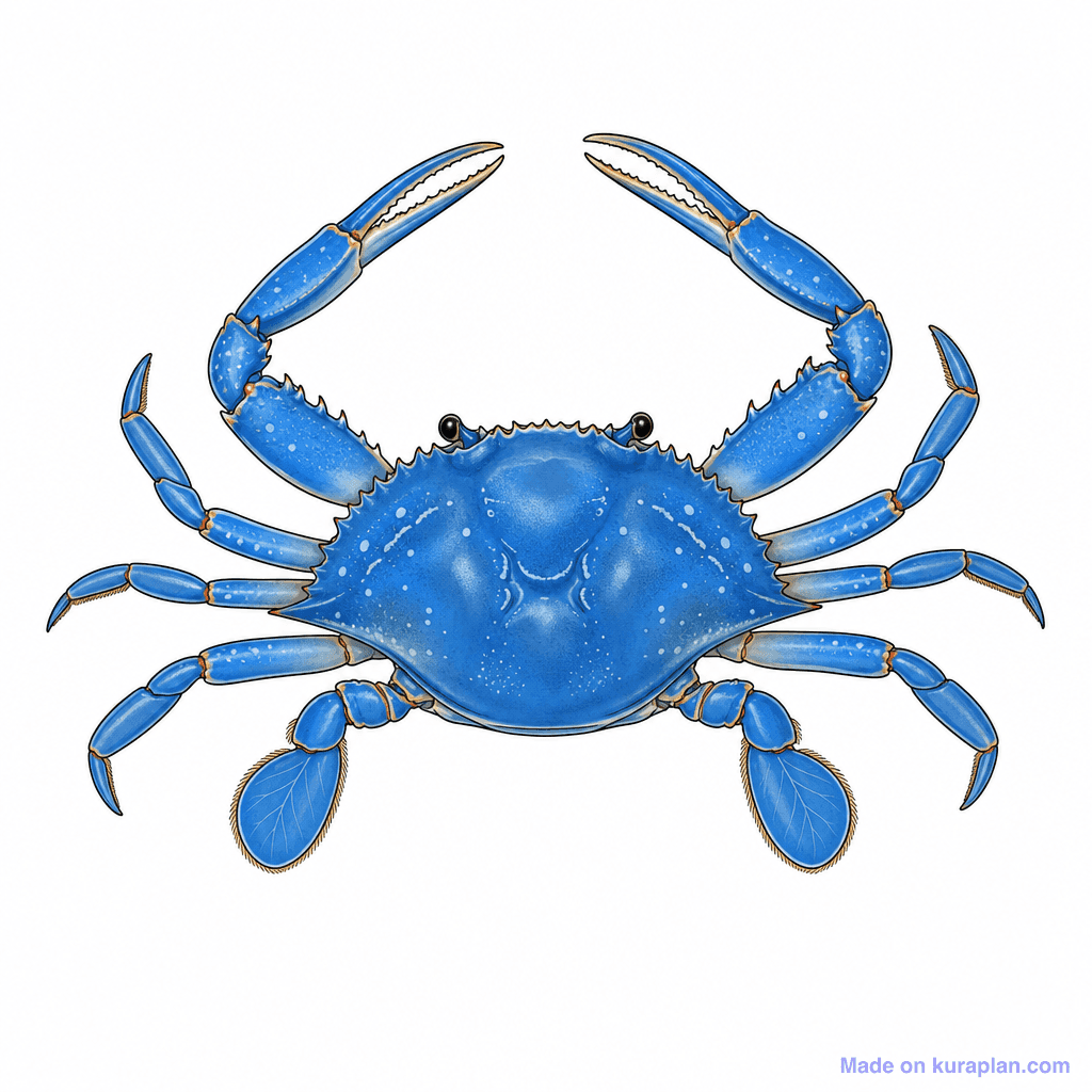 Animal Crab Blue