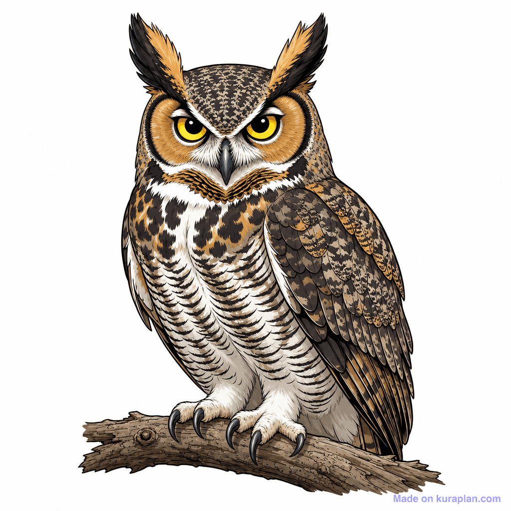 Animal Owl Great Horned