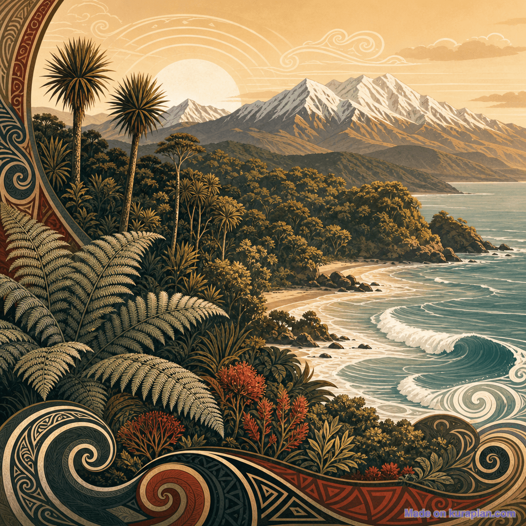 Aotearoa landscape panorama
