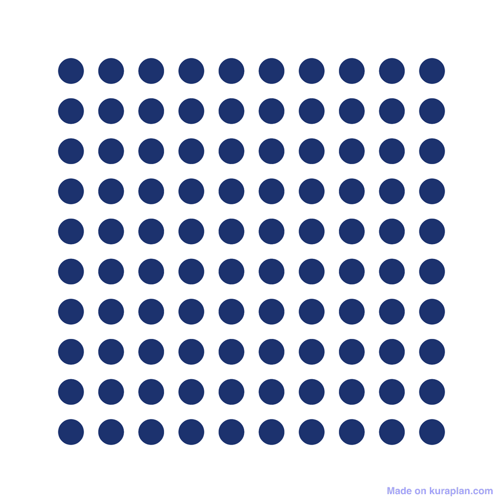 Array — 10 × 10 = 100
