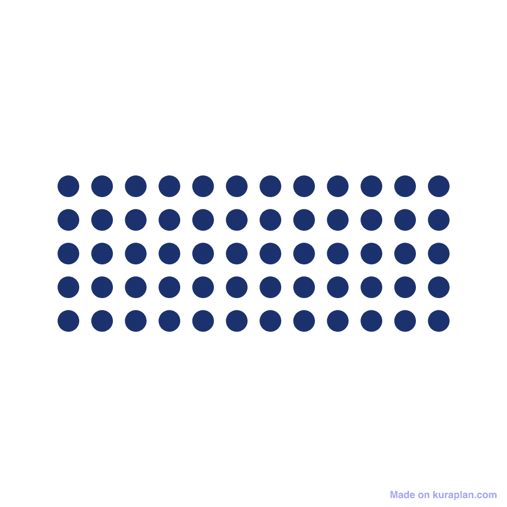 Array — 5 × 12 = 60