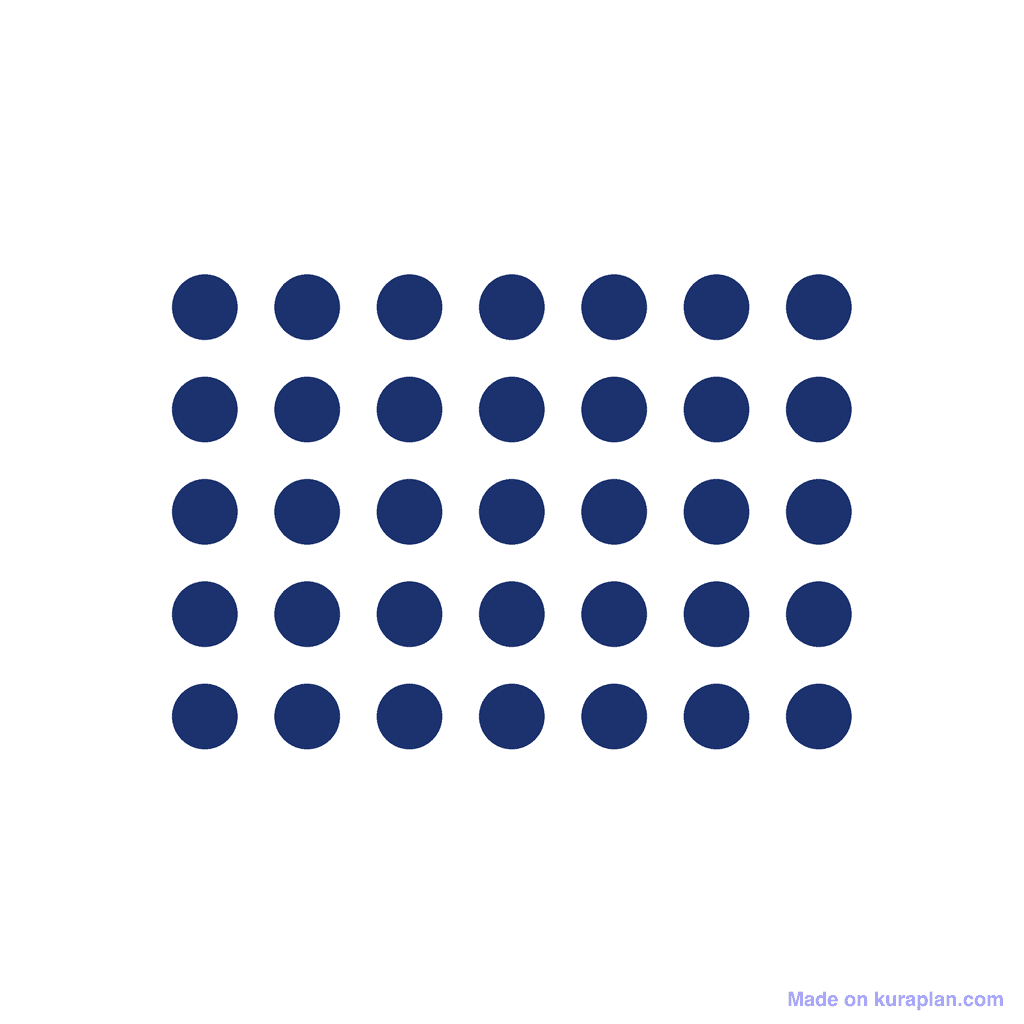 Array — 5 × 7 = 35