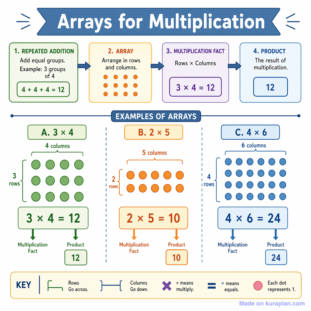 Arrays for Multiplication (detailed)