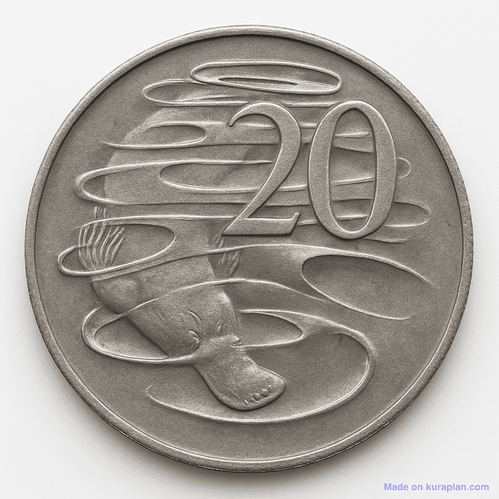 AU 20 cents coin