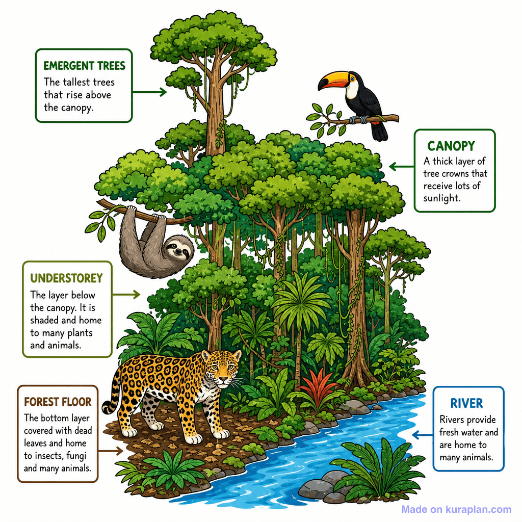 Ecosystems & Biome Scenes illustration sample