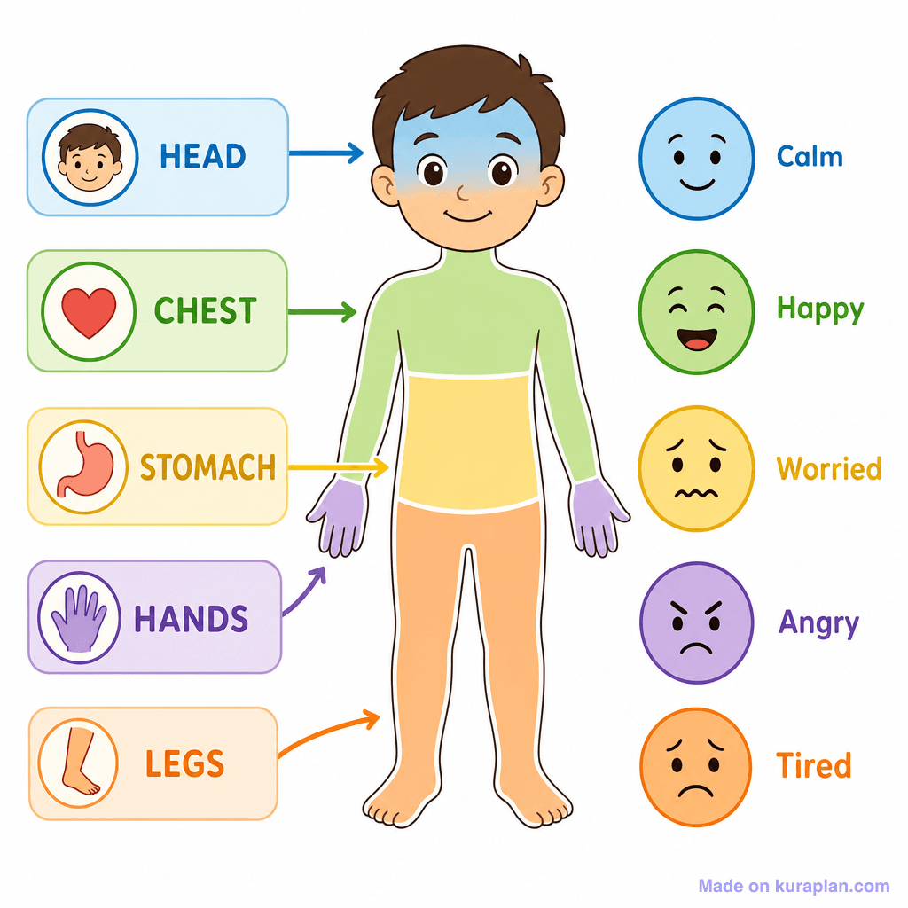 Body Feelings Zones Diagram (simple)