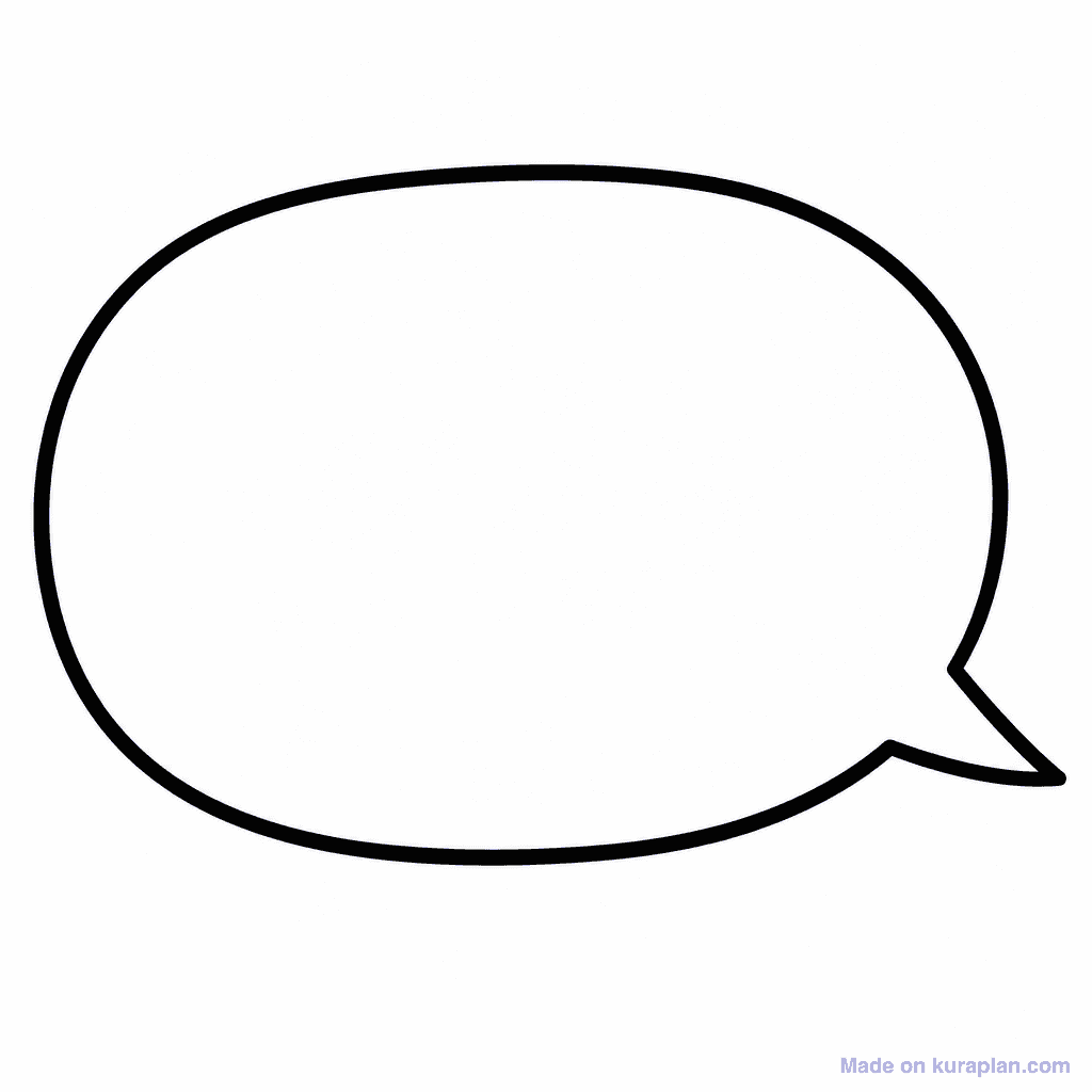 Speech & Thought Bubbles (empty) illustration sample