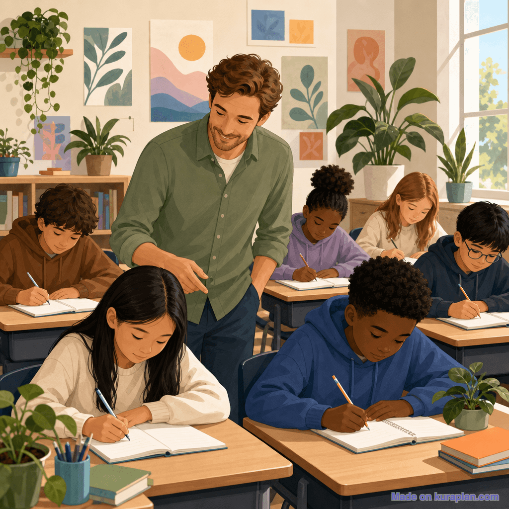Intermediate creative writing, male teacher (square)