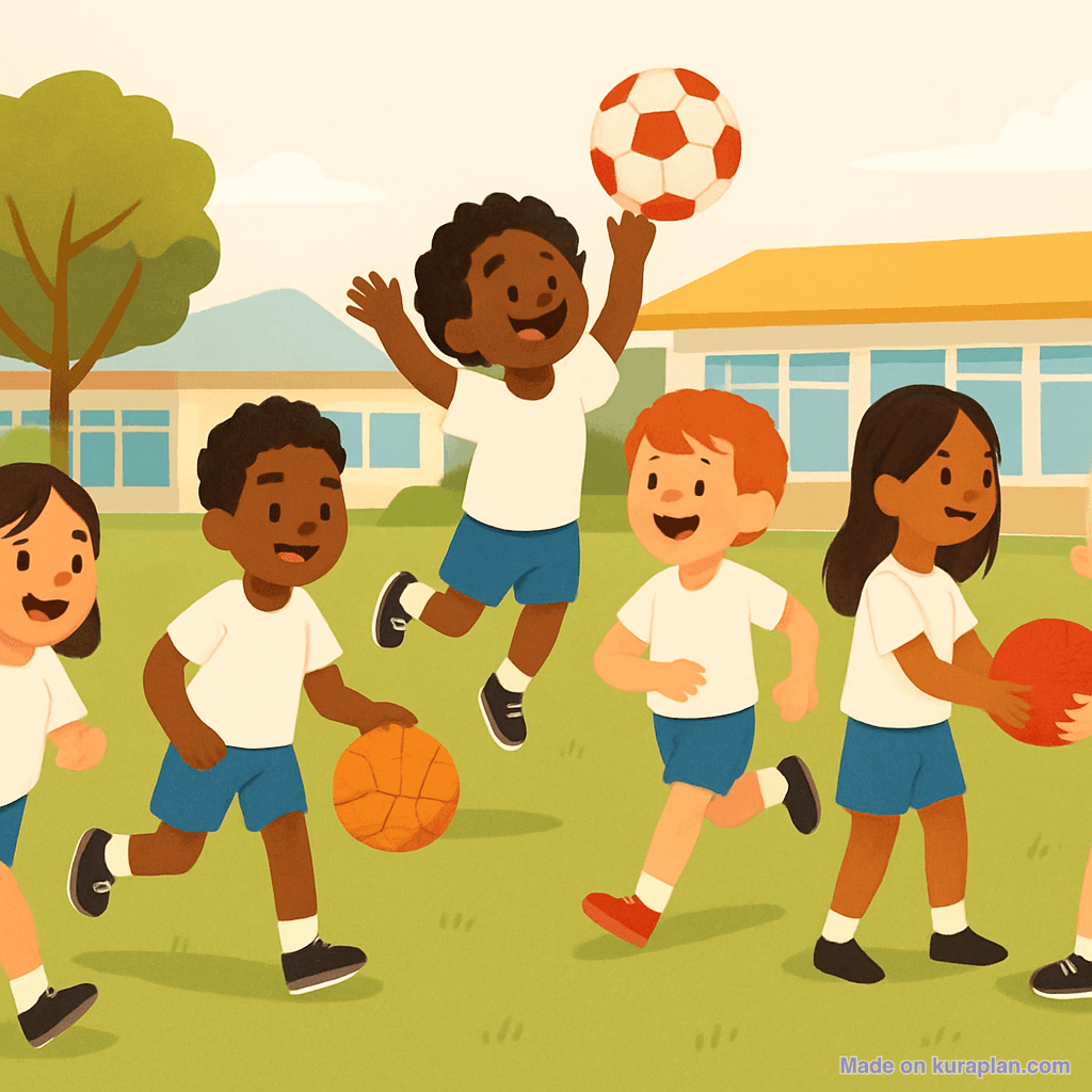 PE class outdoors