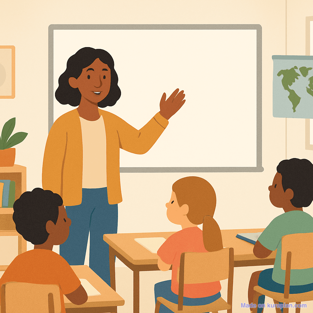 Teacher leading a lesson