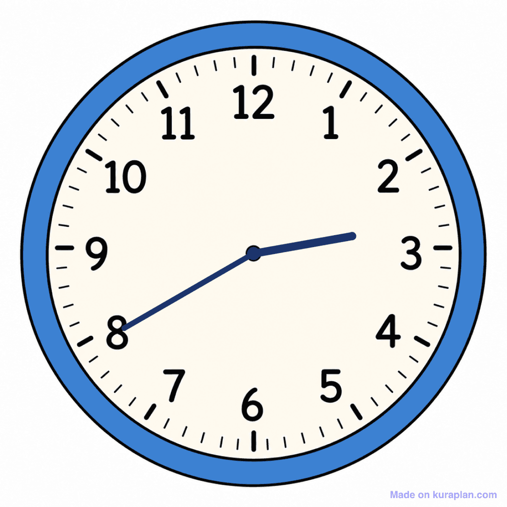 Clock Face — 2:40 (Twenty To 3)