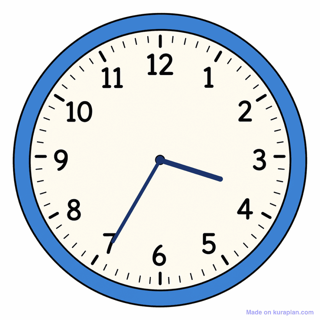 Clock Face — 3:35 (Twenty-Five To 4)