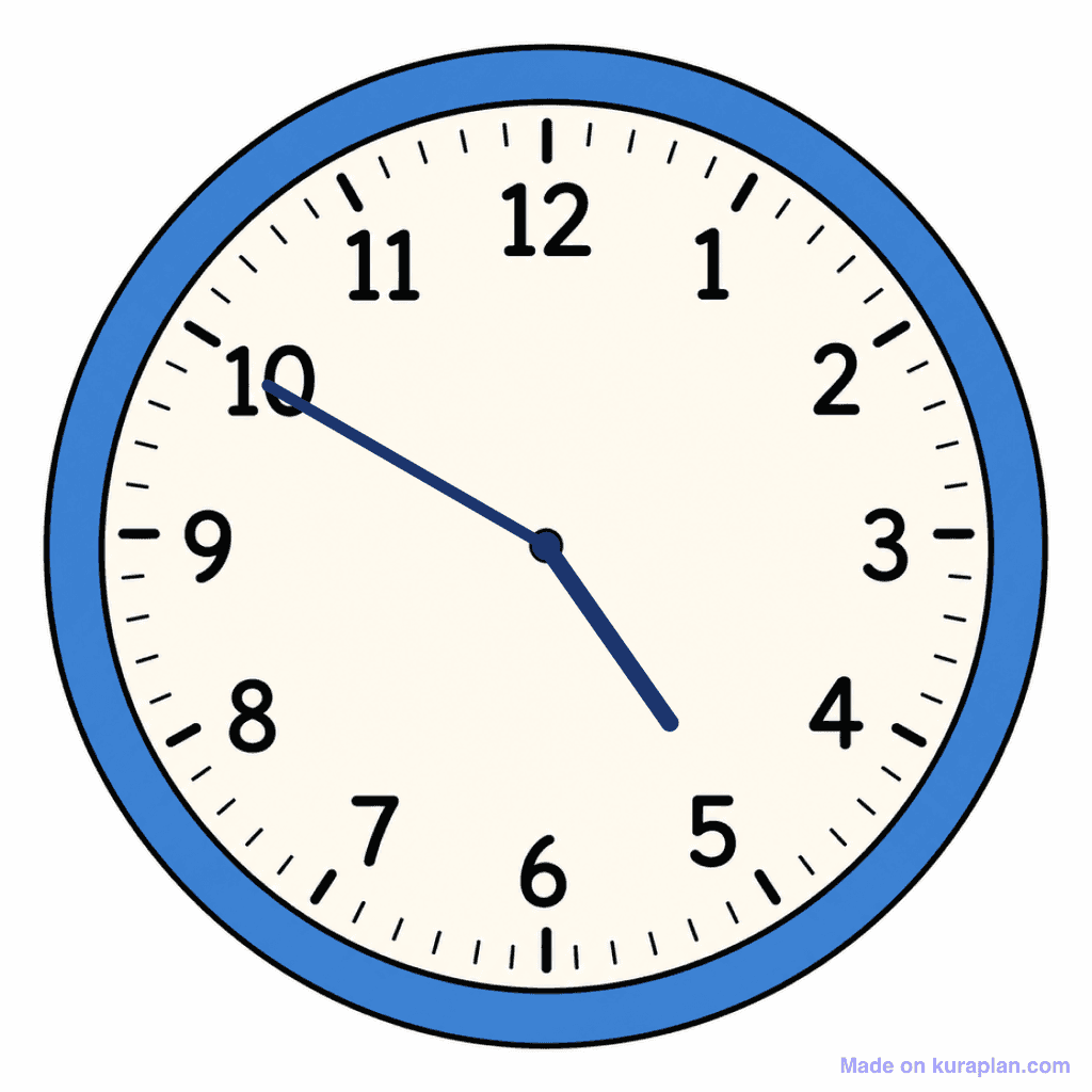 Clock Face — 4:50 (Ten To 5)