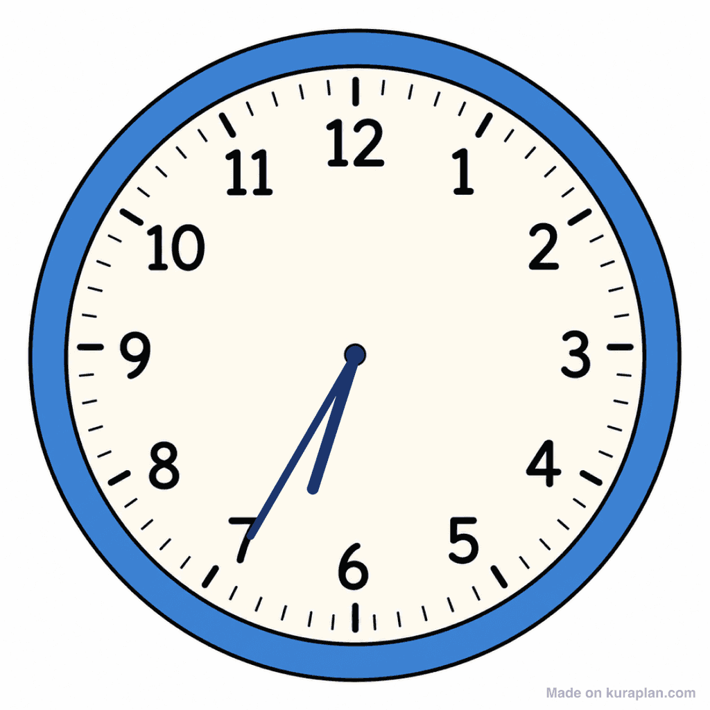 Clock Face — 6:35 (Twenty-Five To 7)