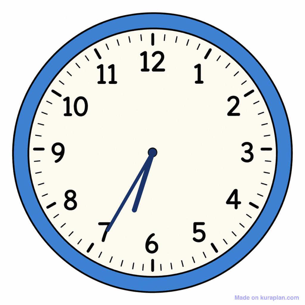 Clock Face — 6:35 (Twenty-Five To 7)