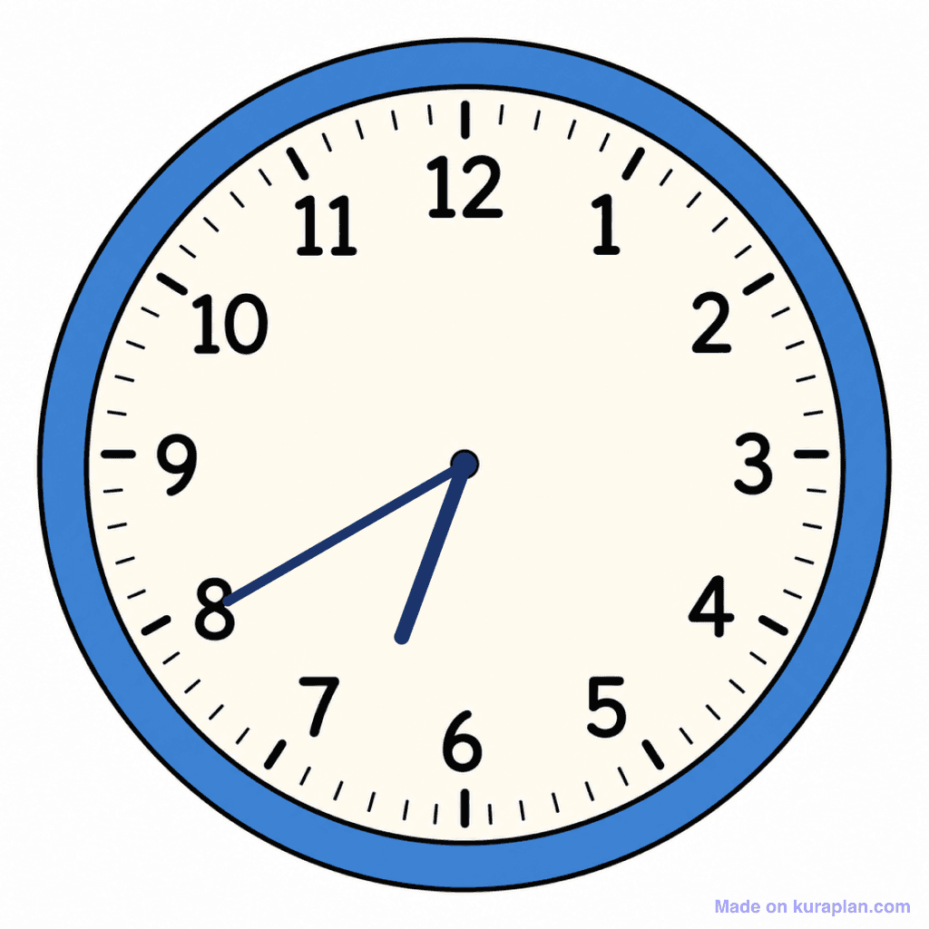 Clock Face — 6:40 (Twenty To 7)