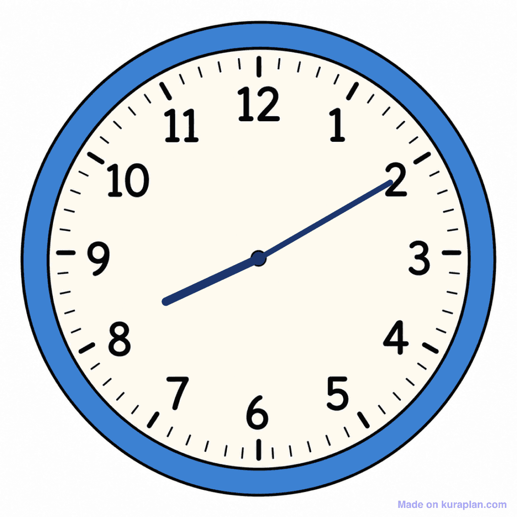 Clock Face — 8:10 (Ten Past 8)