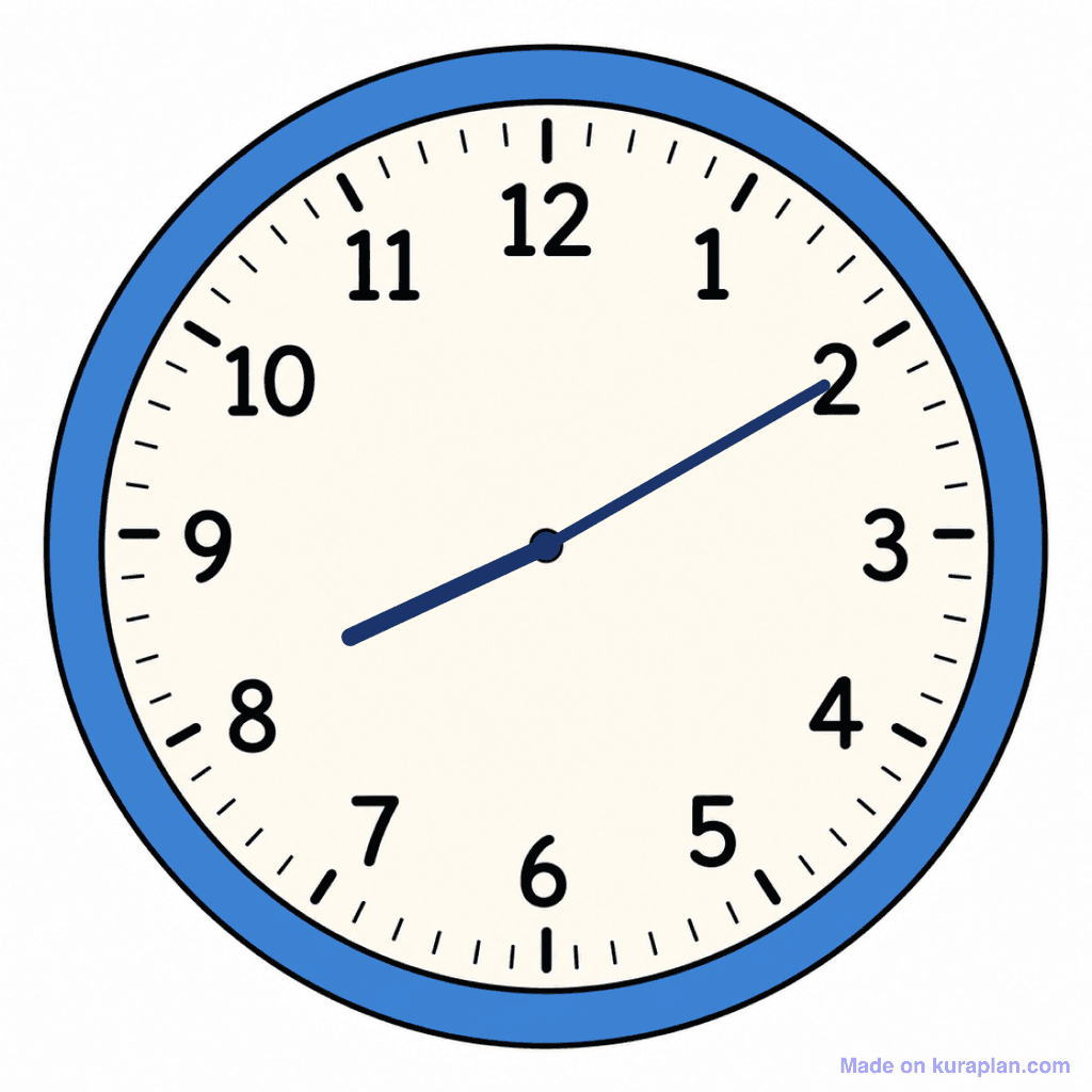 Clock Face — 8:10 (Ten Past 8)