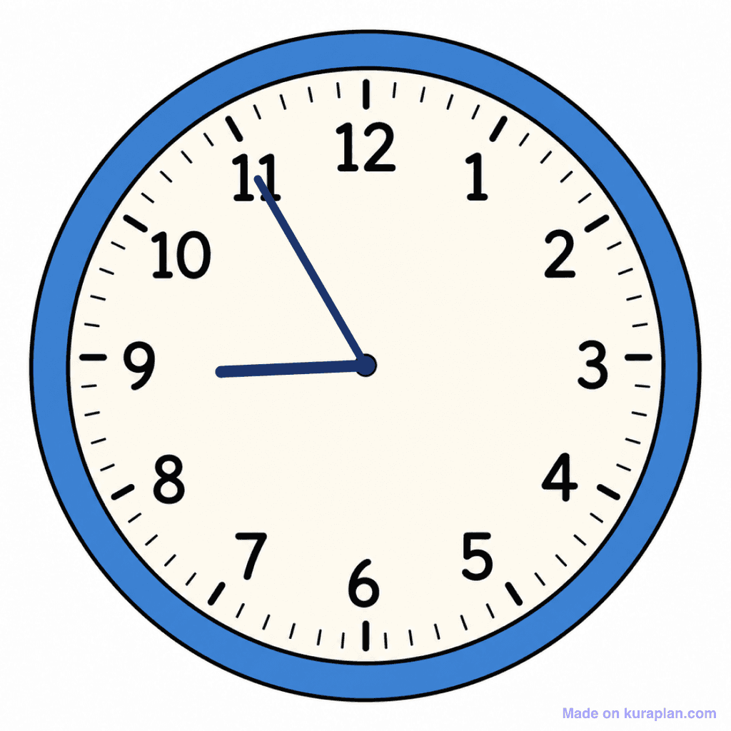 Clock Face — 8:55 (Five To 9)