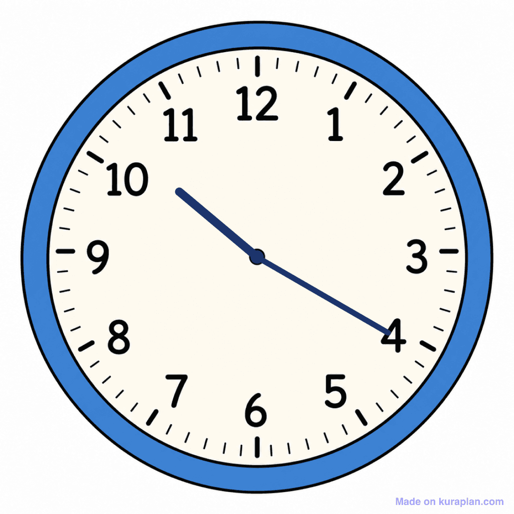 Clock Face — 10:20 (Twenty Past 10)