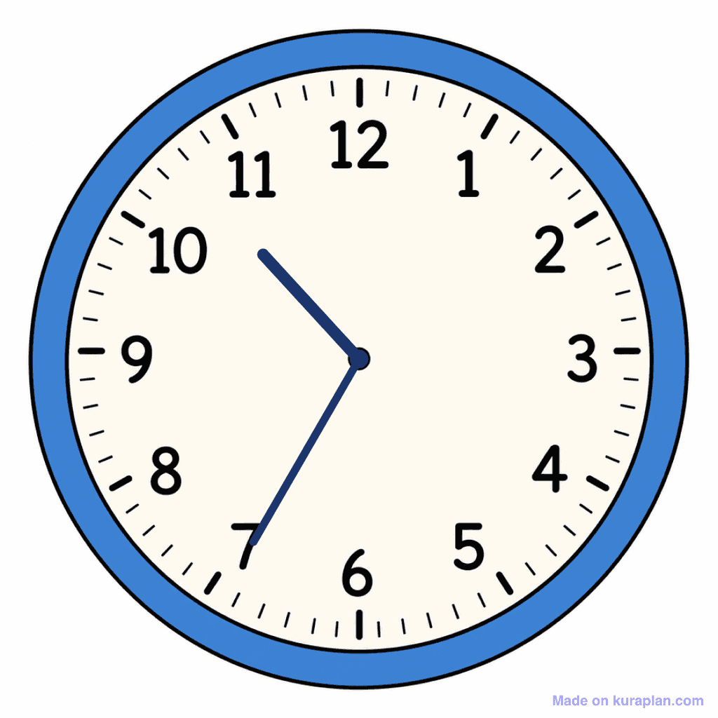 Clock Face — 10:35 (Twenty-Five To 11)