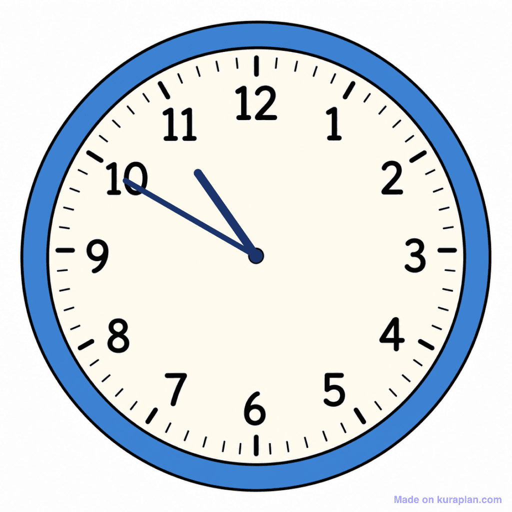 Clock Face — 10:50 (Ten To 11)