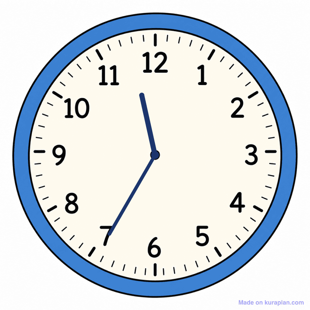 Clock Face — 11:35 (Twenty-Five To 12)