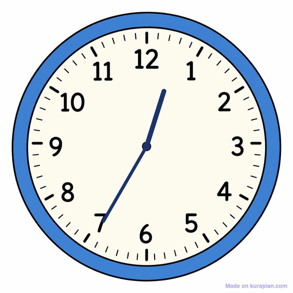 Clock Face — 12:35 (Twenty-Five To 1)